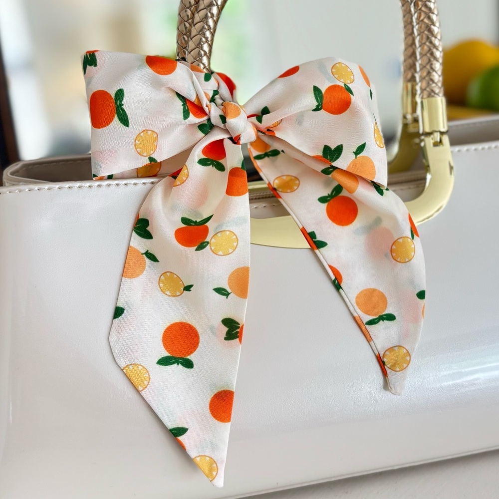Fruit Ribbon Scarf - Lemon, Cherry, or Watermelon - Picture 10 of 11